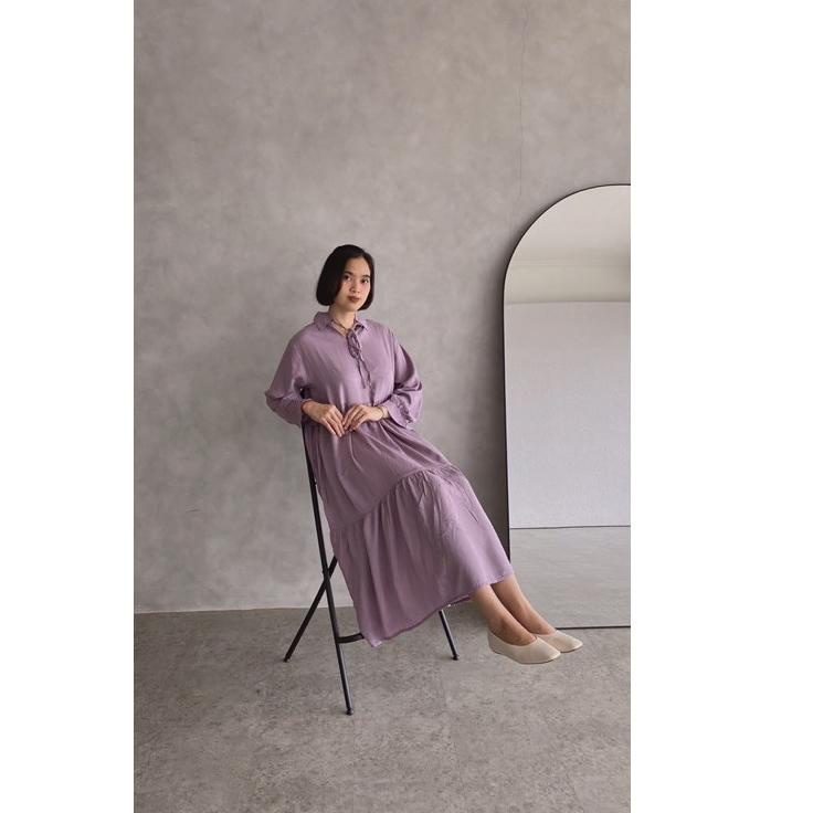 [PROMO RHG89] roe plain dress Harga Termurah