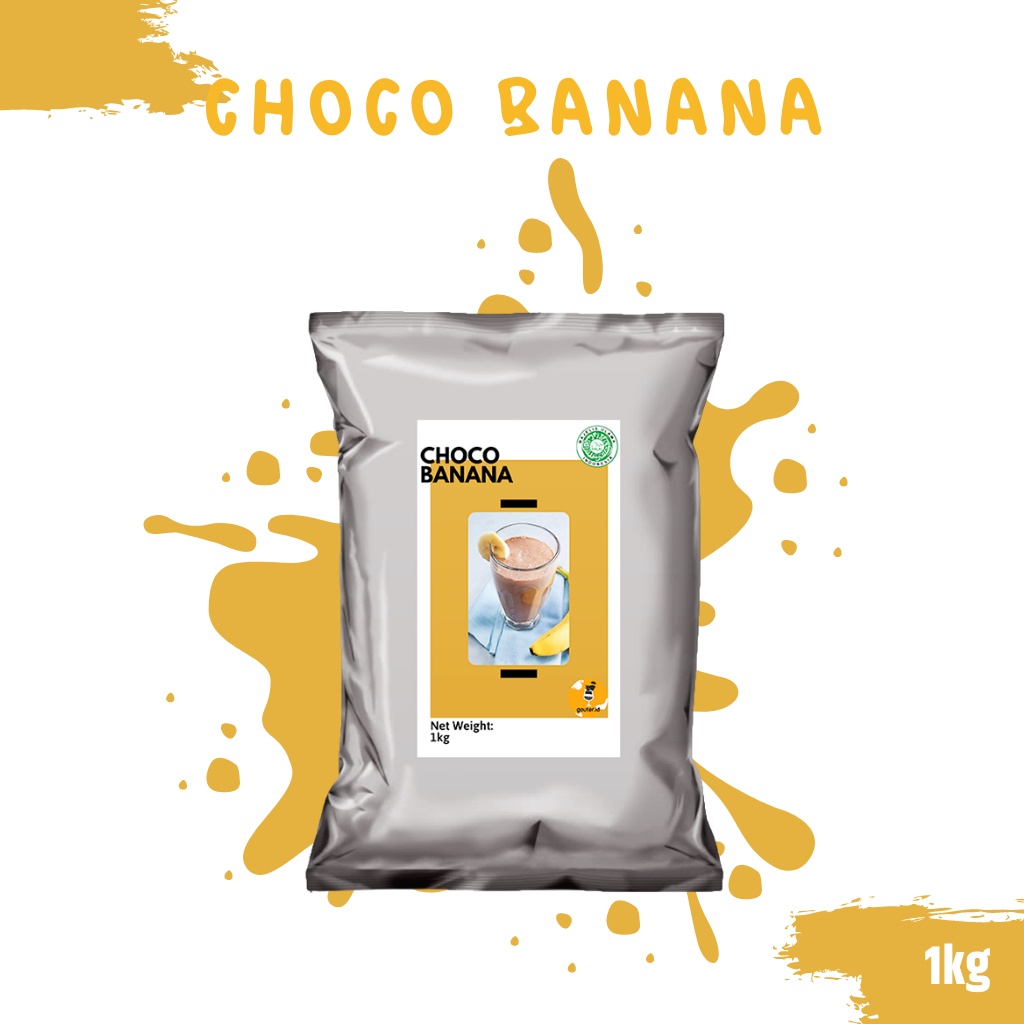 BUBUK MINUMAN RASA CHOCO BANANA 1KG / SERBUK MINUMAN ANEKA RASA / BUBUK MINUMAN KEKINIAN / MINUMAN INSTAN / BOBA DRINKS