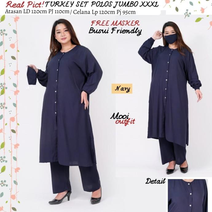 STELAN TURKEY POLOS JUMBO - ONE SET TURKEY POLOS JUMBO - STELAN TUNIK