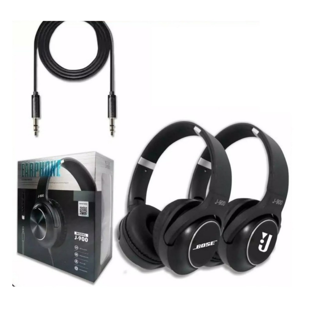 HEADSET HANDSFREE J900 +MIC SUPERBASS HEADPHONE J-900 PLUS MIC