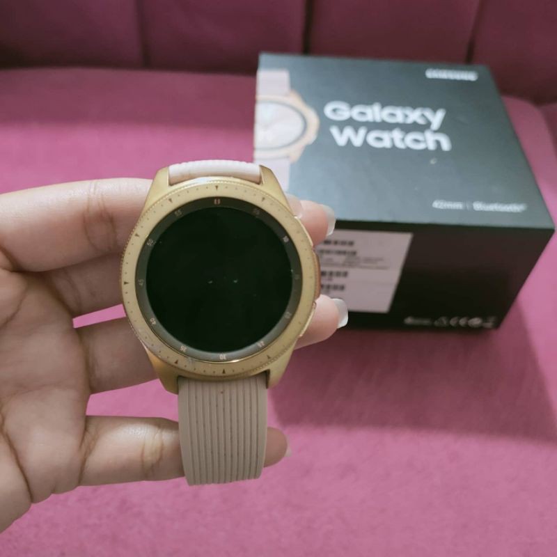 jam tangan original samsung galaxy watch full set box cas garansi sn resmi