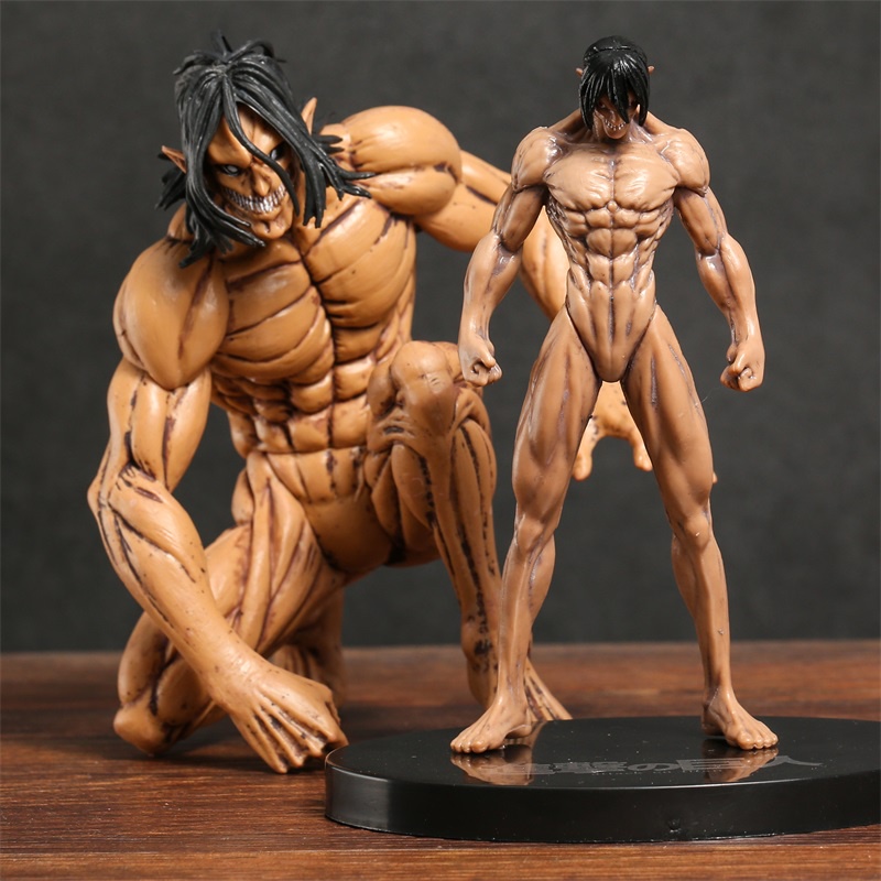 Mainan Action Figure Anime Attack on Titan Armored Eren Jaeger 15cm Bahan PVC