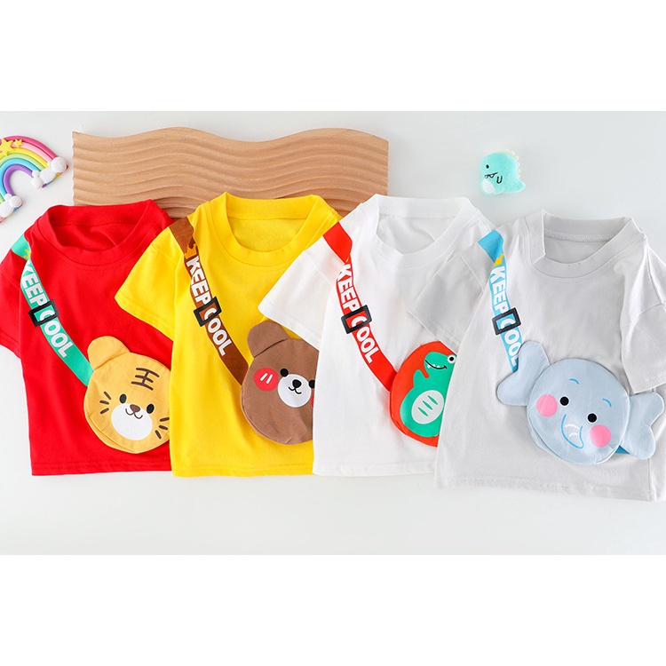 Setelan Anak Laki Laki COOL Baju Anak Set Kaos dan Celana Jeans Pendek 2 - 6 tahun Korean Style Import