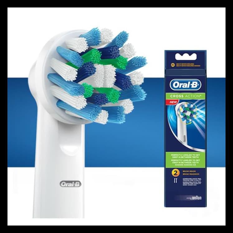 Jual Oral-B Cross Action Replacement Brush Heads (Kepala Sikat Gigi ...