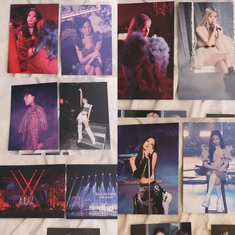 BLACKPINK THE SHOW DVD 2021 BIG POSTCARD SET LISA JENNIE ROSE JISOO YG SELECT PC PHOTOCARD