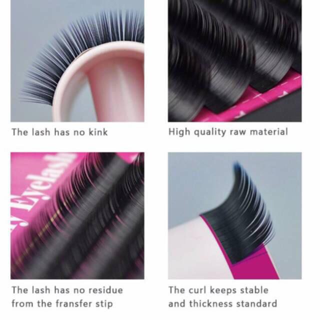ABNATHY Premium Eyelash Extension MIX Size &amp; Single Size / Bulumata Sambung Lembut