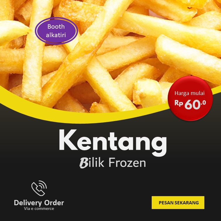 

kentang frozen polos isi 2,5 KG