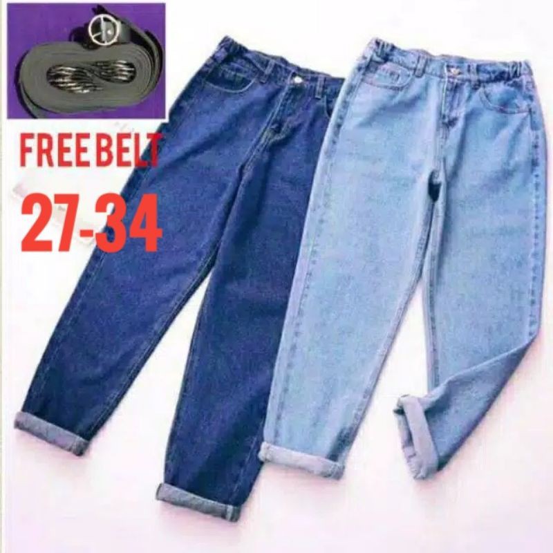 CELANA BOYFRIEND JEANS NON STRETCH MURAH CELANA JEANS 