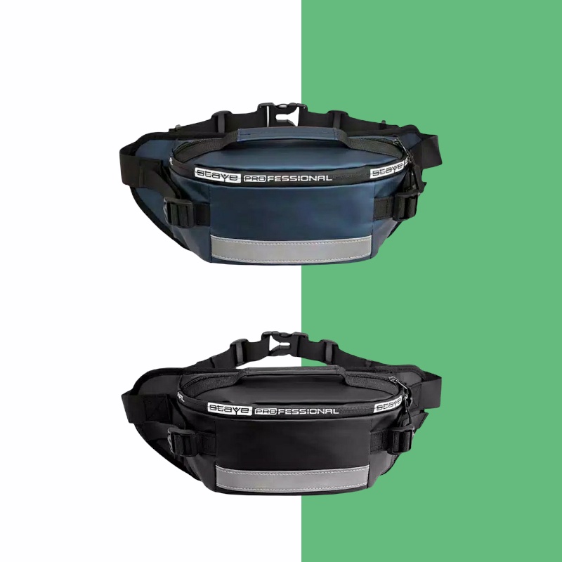 tas selempang / waistbag pria wanita murah,tebal tidak transparan