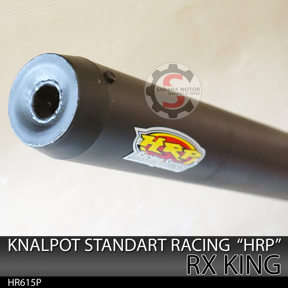 Knalpot Standart Racing RX King HRP Hitam