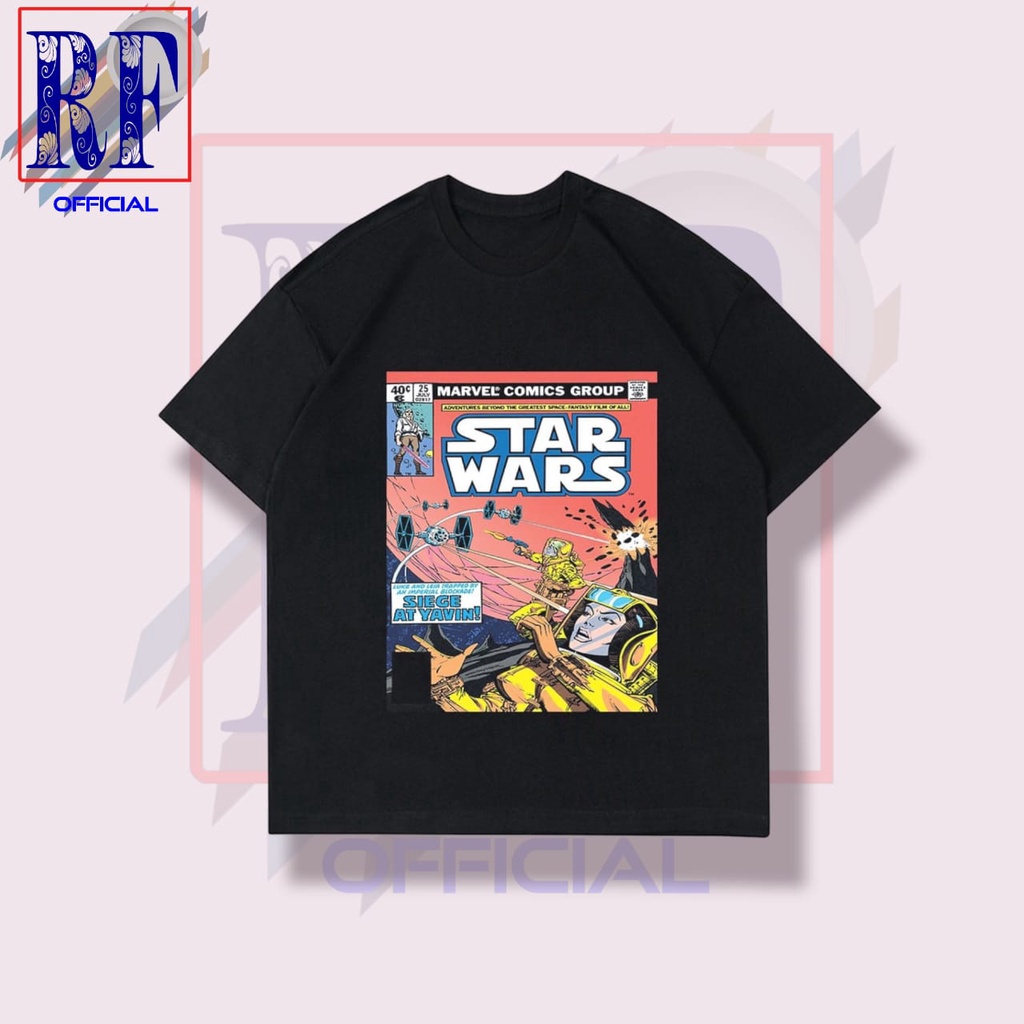 KAOS VINTAGE STAR WARS | T-SHIRT COMIC STARWARS VINTAGE | KAOS BAJU STARWARS H&M