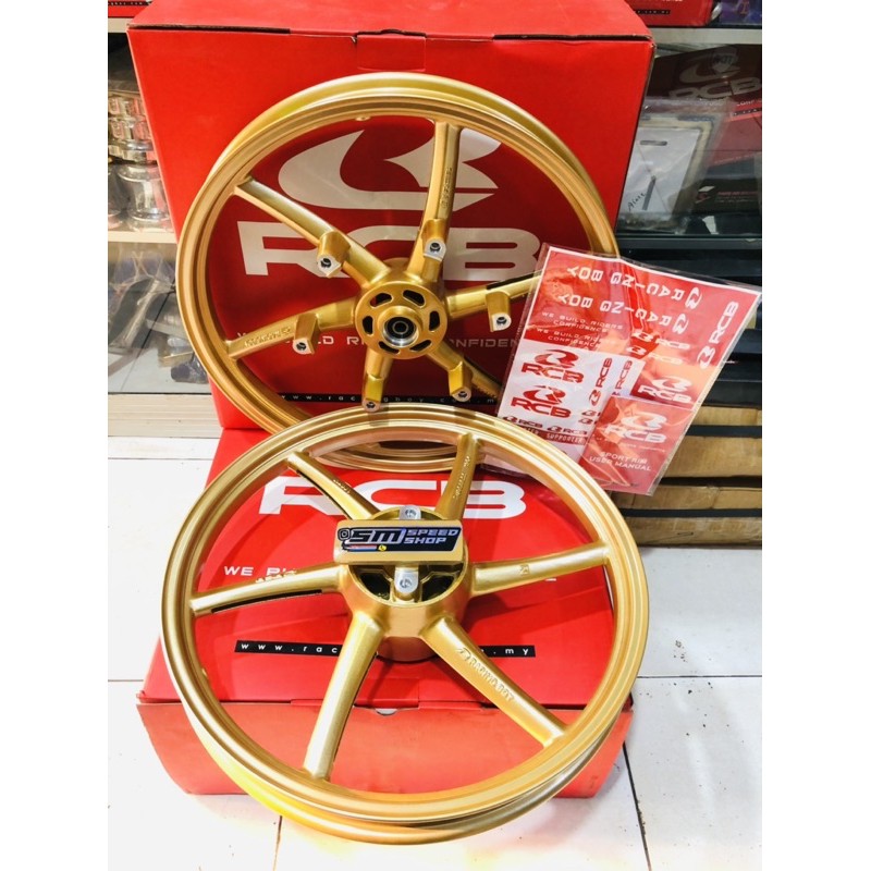 Velg RCB Honda Sonic 150 Supra GTR 150 Velg RCB SP522 Racing Boy ukuran 160/160-17 warna gold SP 522