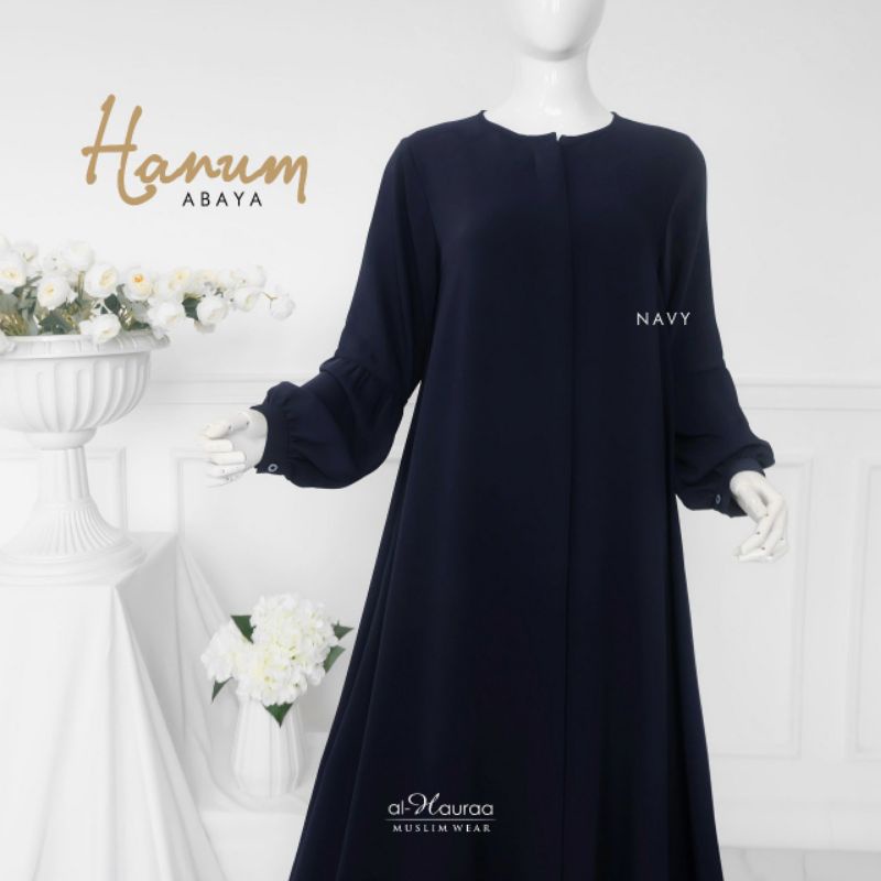 Gamis Hanum Navy by Al Hauraa