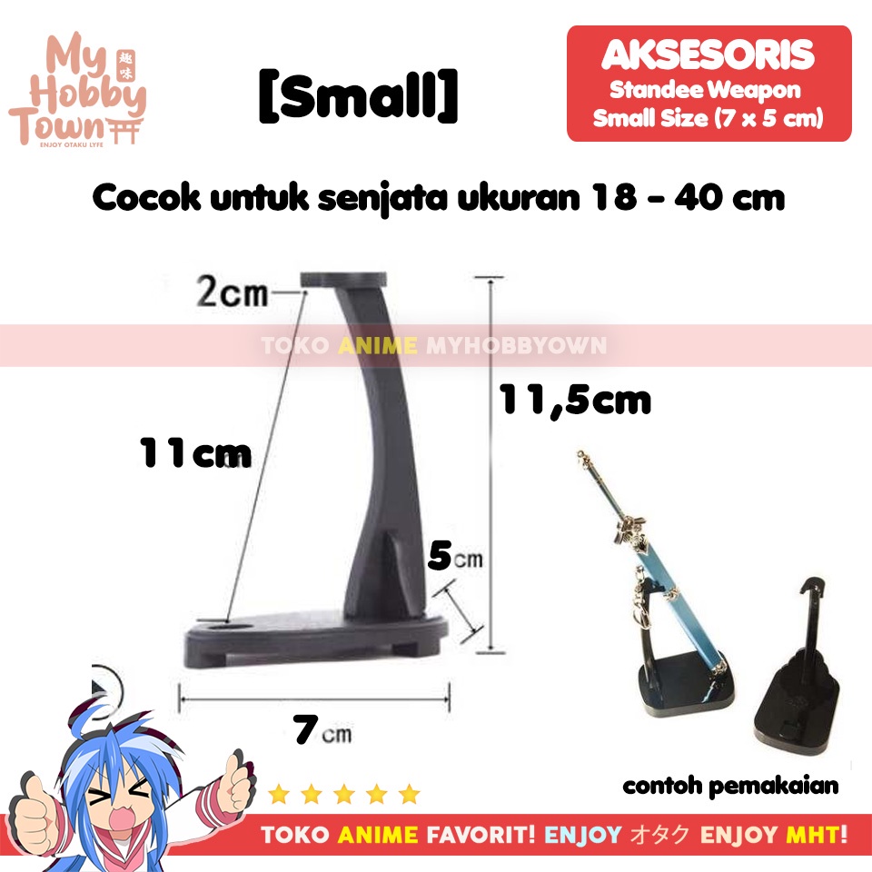 Aksesoris Tatakan Base Standee Miniatur Pedang Replika Senjata