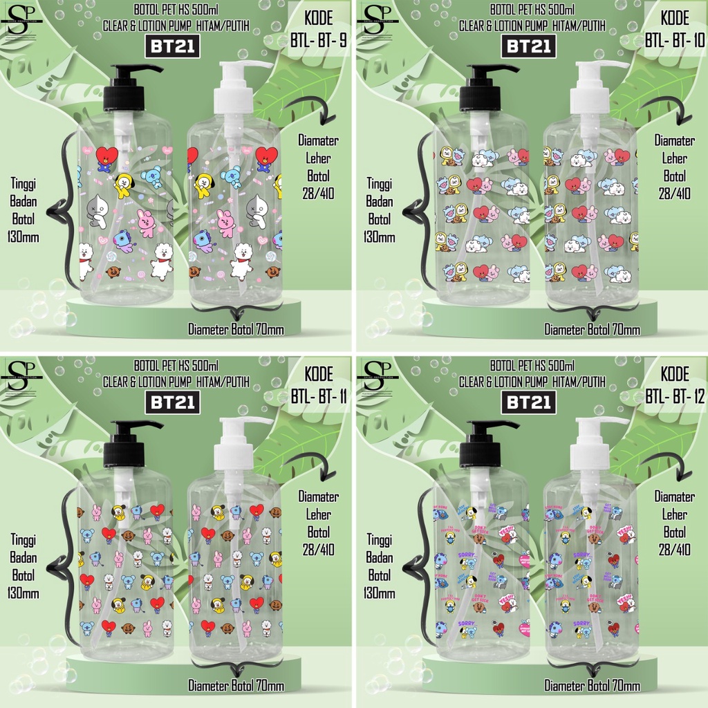 Botol Sabun BT21 Pump Reffil