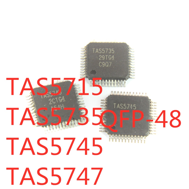 2pcs / LOT TAS5715 TAS5735 TAS5745 TAS5747 PHPR QFP-48 SMD LCD Class D Audio Amplifier