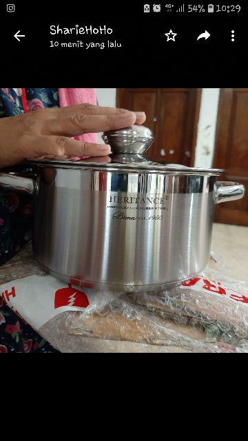 Panci Sauce Pot D18cm Bima Heritance Prolite, Tutup Stainless Steel