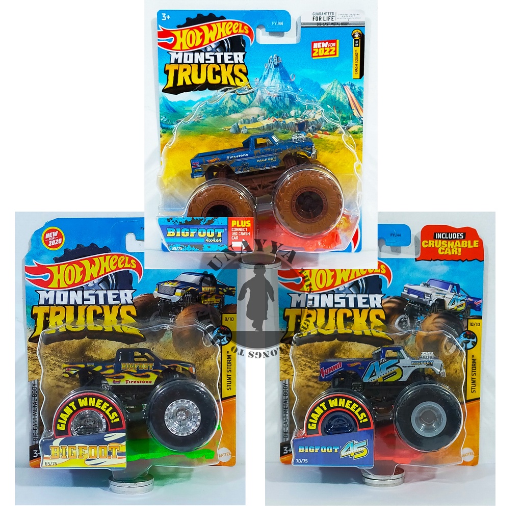 Hot Wheels Monster Trucks - FORD PICK UP BIGFOOT SERIES - Hotwheels Truck Original