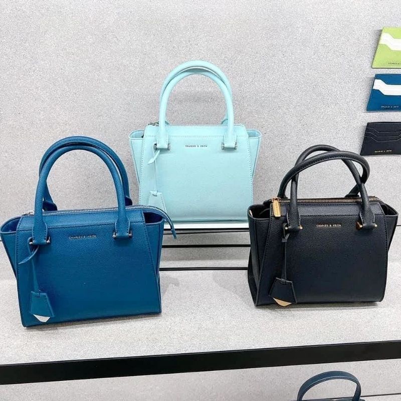 7.7 SALE | CK Structured Trapeze Bag / CK Double Handle Trapeze Tote Bag