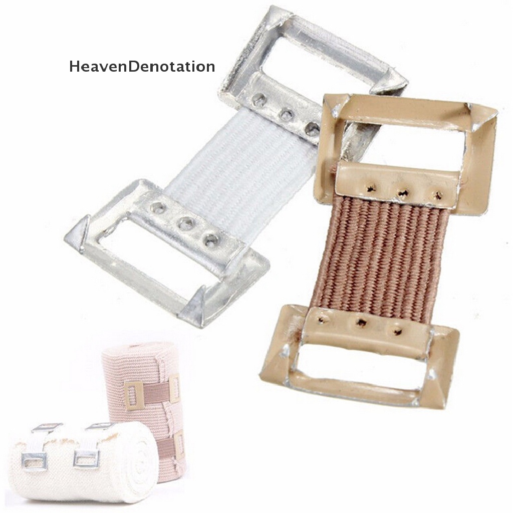 [HeavenDenotation] 10Pcs Replacement Elastic Bandage Wrap Stretch Metal Clips Fixation Clamps Hooks