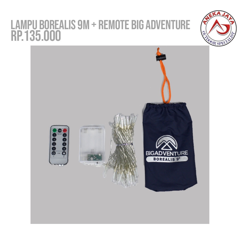 LAMPU BIG ADVENTURE BOREALIS 9 METER + REMOTE