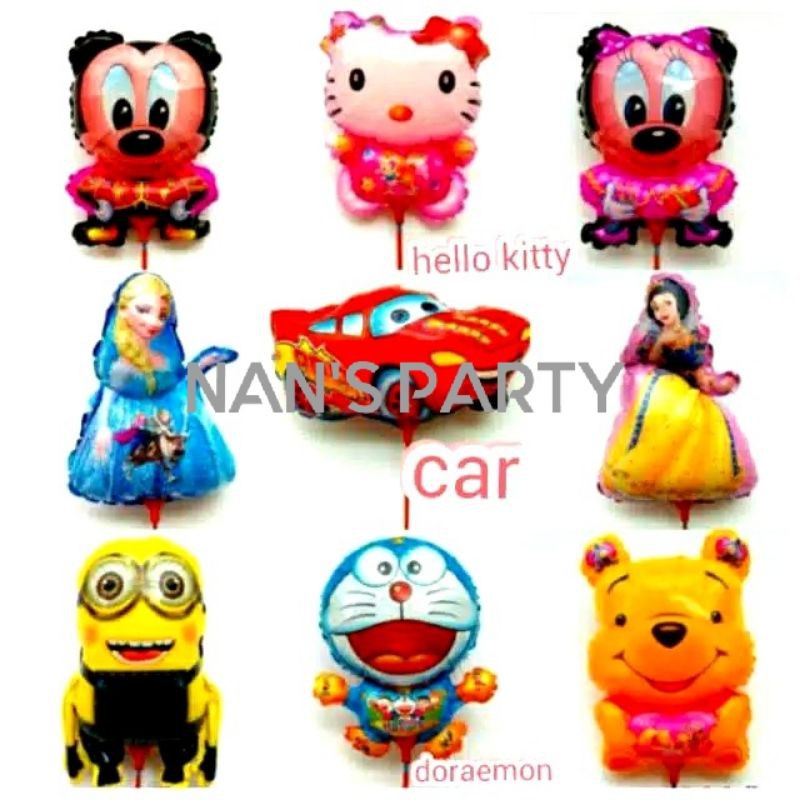 Nan's party_Balon foil karakter + stik