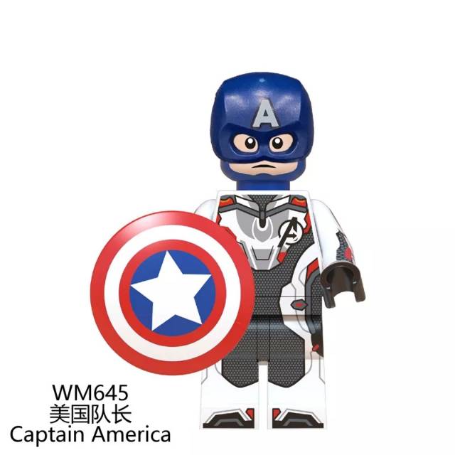 Lego Captain America Avengers Endgame Quantum Suit Uniforms Minifigure Wm645 Shopee Indonesia