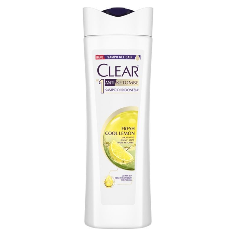 Clear Shampoo Fresh Cool Lemon 160Ml Anti Ketombe