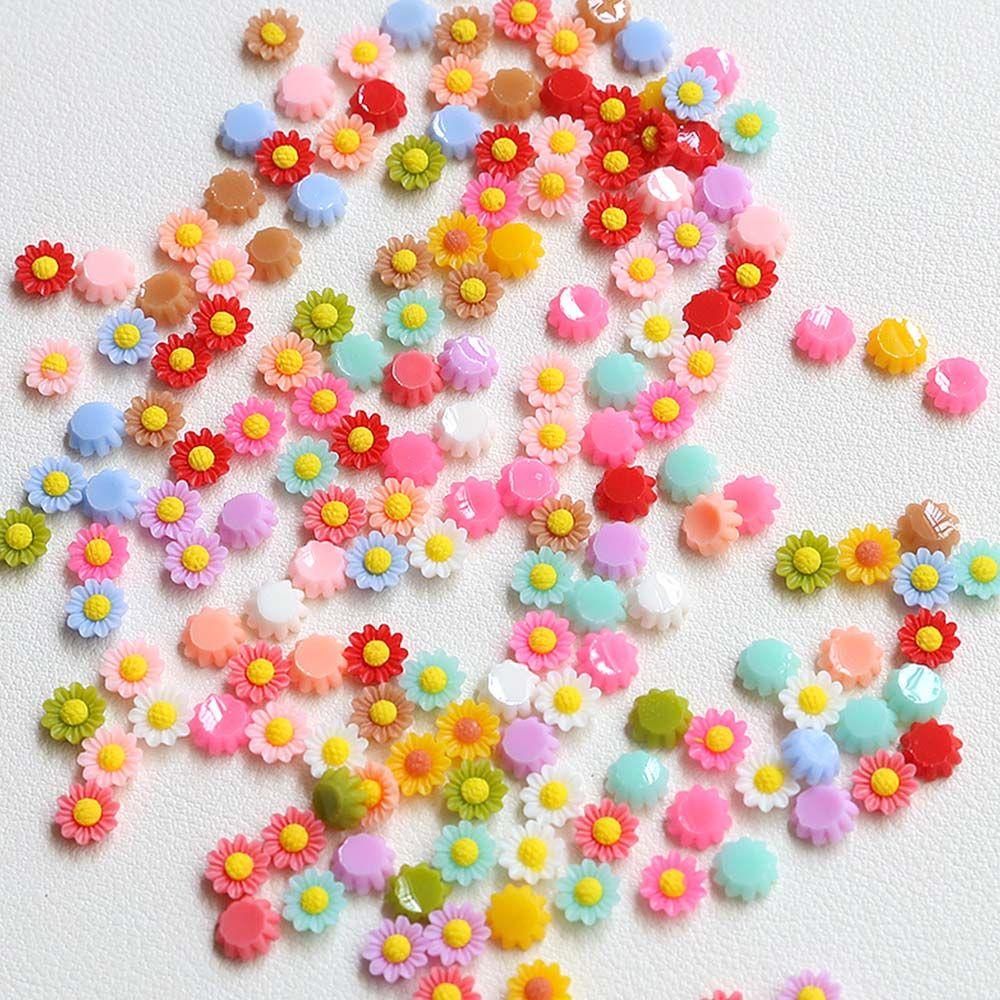 AUGUSTINA Agustinina Bunga Kuku Perhiasan Kawaii Lucu Gaya Jepang Manicure Pearl Bead Flatback DIY Dekorasi Kuku