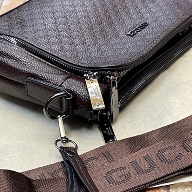 Selempang Montblanc Clutch multifungsi pria/wanita import GC 8022-3 kulit