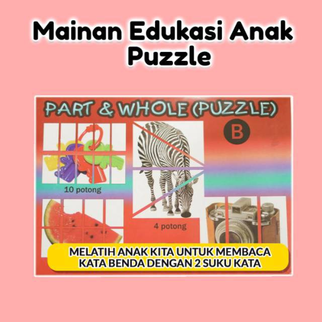 MAINAN ANAK EDUKATIF - BELAJAR PUZZLE - MEREK IQ DEVELOPMENT ORIGINAL
