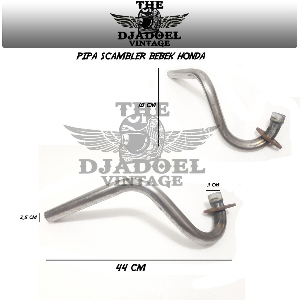 pipa knalpot scambler bebek honda