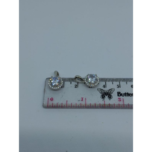 LIONTIN SOLITAIRE + MP KELL/ LIONTIN PERAK ASLI SILVER 925 LAPIS EMAS/ LIONTIN FASHION WANITA IMPOR TERBARU