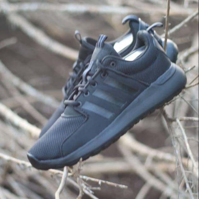SEPATU ADIDAS CLOUDFOAM LITE RACER FULL BLACK ORIGINAL BNWB INDONESIA