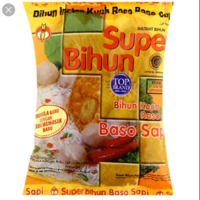 

Super bihun kuah baso sapi 5 pcs