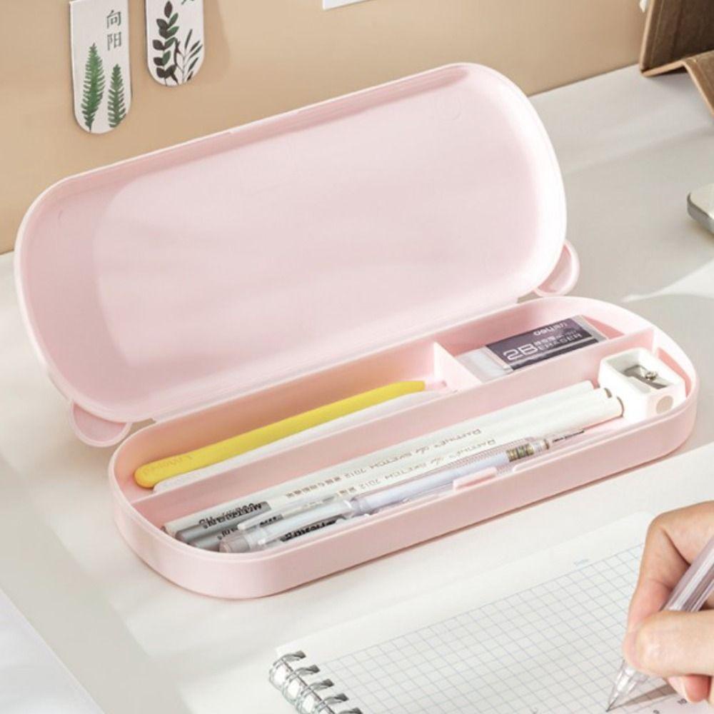 Mxbeauty Kotak Pulpen|Color Kawaii Morandi Color Bentuk Beruang Desktop Storage Gaya Korea Siswa Stationary