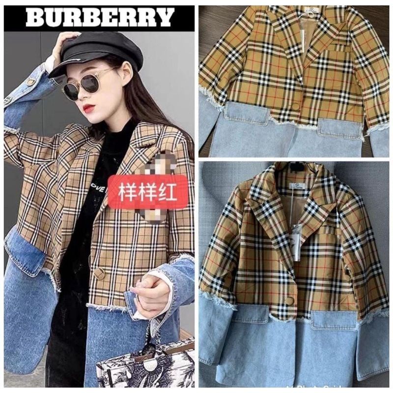 JAKET JEANS CASUAL BURBERRY PREMIUM IMPORT