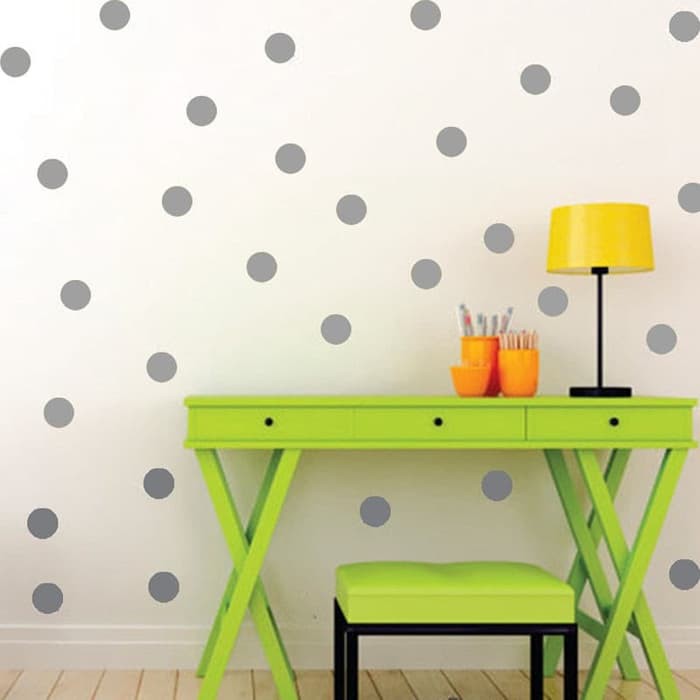 Geometric Polka Dots Vinyl Wall Decals (54pcs)