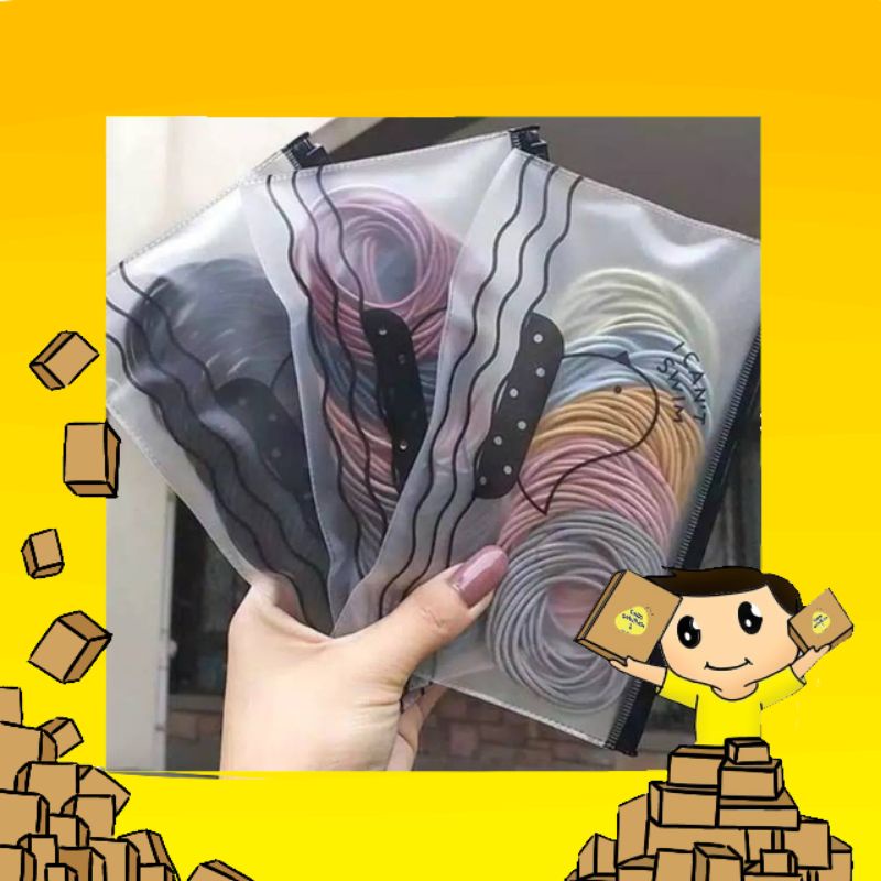 IKAT RAMBUT ±100PCS (FREE POUCH)