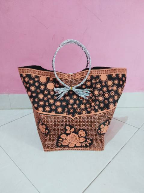 Tas hajatan batik elegan tali bulat spund bond mewah 22