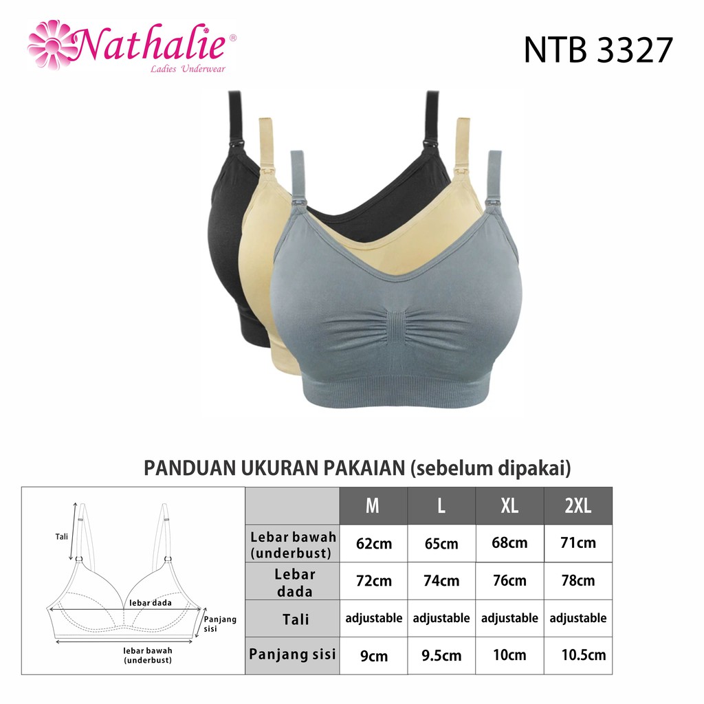 Nathalie Bra Menyusui Seamless Isi 1 Pcs NTB 3327-1