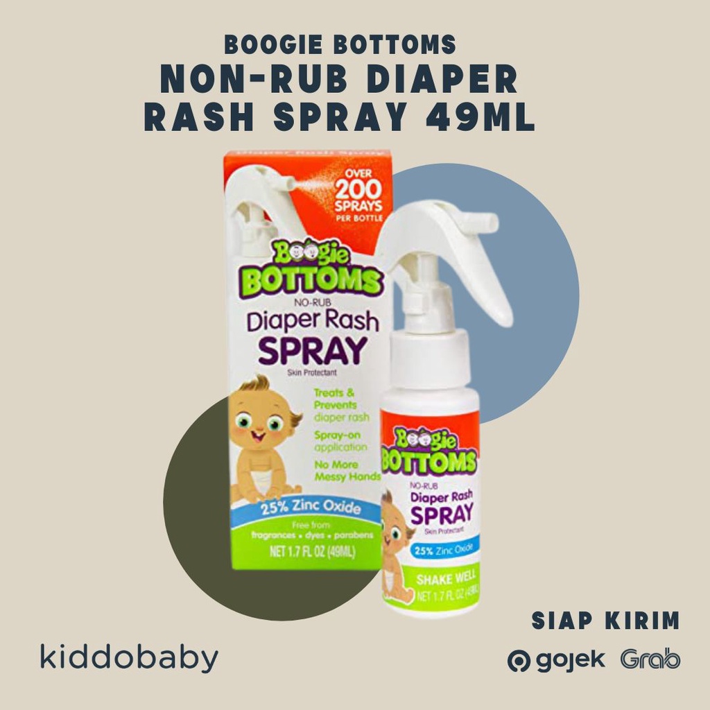 Boogie Bottoms Non-Rub Diaper Rash Spray | Perawatan Kulit bayi