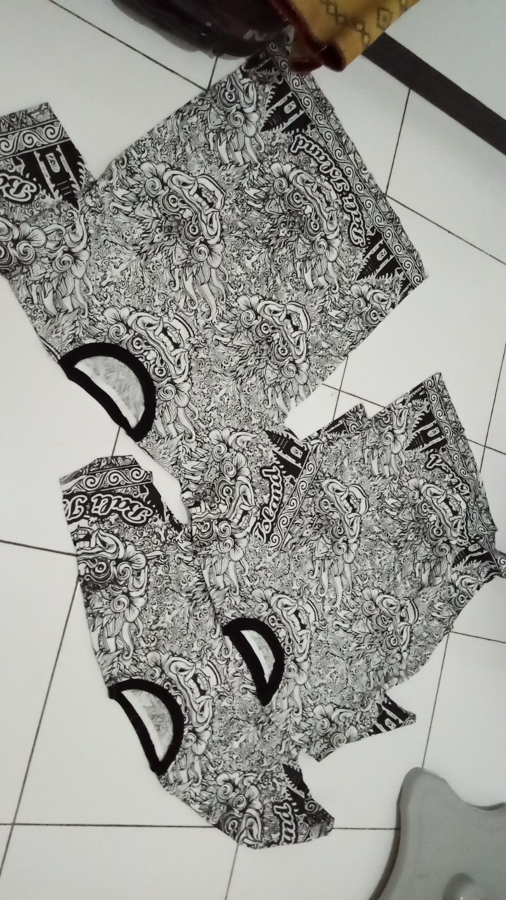 Kaos Batik Full Print Motif Barong || Kaos Bali Island || Kaos Etnik