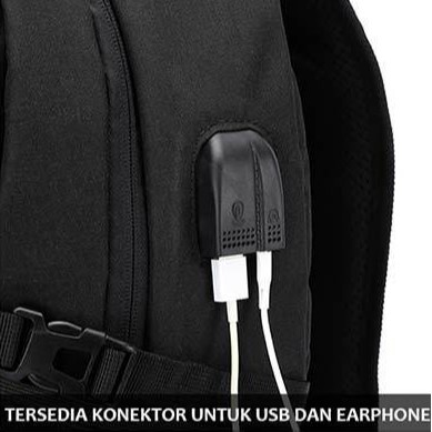 Airliner - Tas Pinggang Pria Waistbag Import 2 USB Port Tas Selempang ABG Slingbag Trendy Waterproof