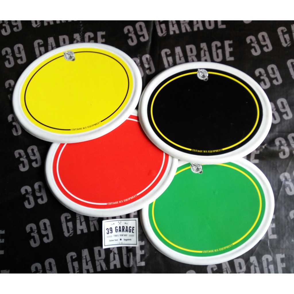 papan nomor number plate tril klasik  trail jadul model oval universal