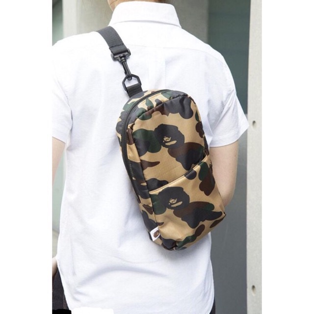 Selempang dada bape motif camo japanese apendix magazine