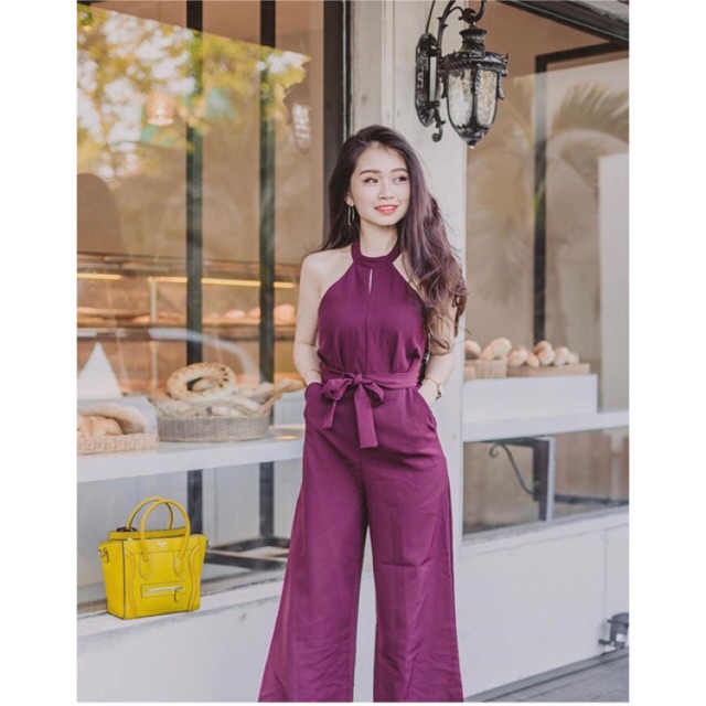 Jumpsuit panjang / long jumpsuit / jumpsuit bangko / jumpsuit import baju murah baju import