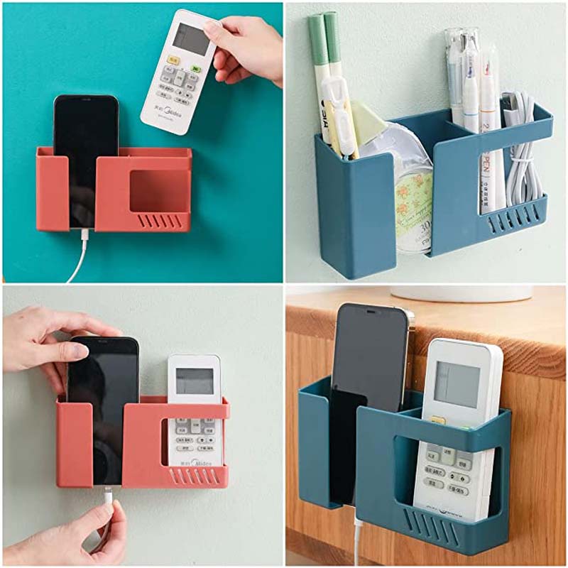 Rak Holder Charging Box 2 Slot Model Tempel Dinding Untuk Rumah / Kantor