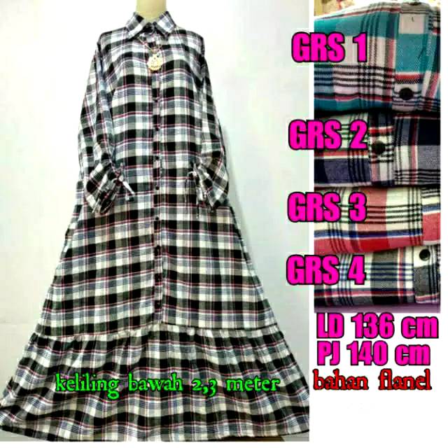 Gamis rempel/gamis flenel/gamis flanel super jumbo/gamis serut/gamis jumbo/gamis rempel jumbo/gamis