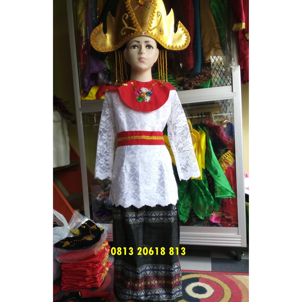 Baju Tari Minang TK SD Baju Adat Minang Baju Karnaval Ukuran TK SD